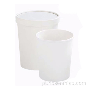 Balde de sopa descartável de papel kraft